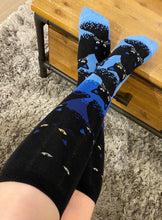 Load image into Gallery viewer, Cats In The Dark (Glow In The Dark) - Women's Knee High Socks - Sock It To Me
