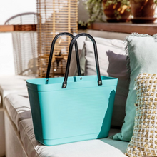 Load image into Gallery viewer, Small Hinza Bag 'Aqua' - Green Plastic

