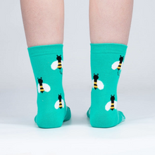 Load image into Gallery viewer, Bee Happy - Women's Crew Socks - Sock It To Me

