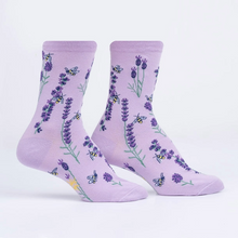 Load image into Gallery viewer, Bees &amp; Lavender - Women's Crew Socks - Sock It To Me
