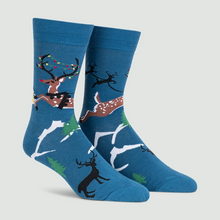 Load image into Gallery viewer, Brew-Dolph - Men's Crew Socks - Sock It To Me (Christmas)
