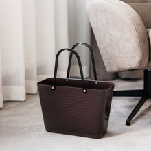 Load image into Gallery viewer, Small Hinza Bag 'Brown' - Green Plastic
