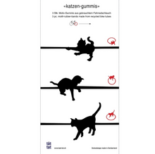 Load image into Gallery viewer, Tät-Tat Recycled Bicycle Tube Bands - Cat
