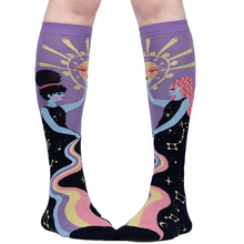 Load image into Gallery viewer, Cosmic Connection - Women's Knee High Socks - Sock It To Me
