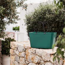 Load image into Gallery viewer, Large Hinza Bag 'Dark Green' - Green Plastic
