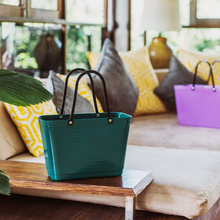 Load image into Gallery viewer, Small Hinza Bag 'Dark Green' - Green Plastic
