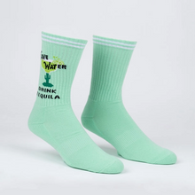 Load image into Gallery viewer, Save Water, Drink Tequila - Athletic Ribbed Men's Crew Socks - Sock It To Me
