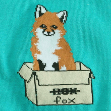 Load image into Gallery viewer, Foxes in Boxes - Women's Knee High Socks - Sock It To Me
