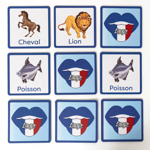 Lingo French Animals Memory Match-It Game