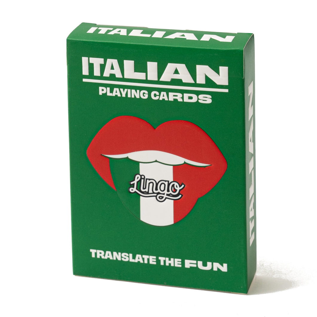 Italian Language Playing Cards - Lingo