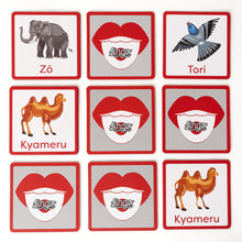 Load image into Gallery viewer, Lingo Japanese Animals Memory Match-It Game
