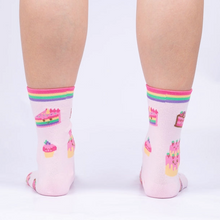 Load image into Gallery viewer, Life Is Batter With Cake- Women's Crew Socks - Sock It To Me
