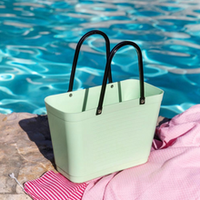 Load image into Gallery viewer, Small Hinza Bag 'Light Green'  - Green Plastic
