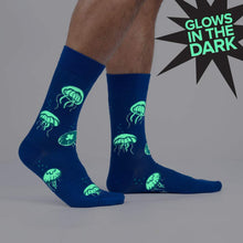 Load image into Gallery viewer, Nice To Sea You Glow In The Dark - Men&#39;s Crew Socks - Sock It To Me
