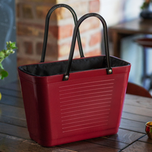 Load image into Gallery viewer, Small Hinza Bag 'Maroon' - Green Plastic
