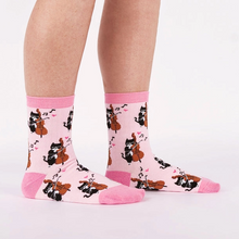 Load image into Gallery viewer, Mewsic to My Ears - Women's Crew Socks - Sock It To Me
