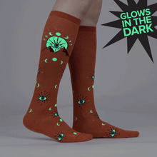 Load image into Gallery viewer, Mystic Mountain (Glow In The Dark) - Women's Knee High Socks - Sock It To Me
