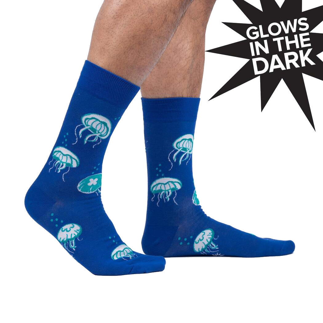 Nice To Sea You Glow In The Dark - Men's Crew Socks - Sock It To Me