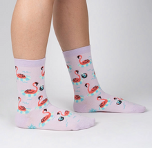 Load image into Gallery viewer, Party Like a Flock Star - Women's Crew Socks - Sock It To Me
