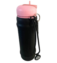 Load image into Gallery viewer, Rolla Bottle - Collapsible Water Bottle (Black/Pink)
