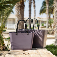 Load image into Gallery viewer, Small Hinza Bag 'Plum' - Green Plastic
