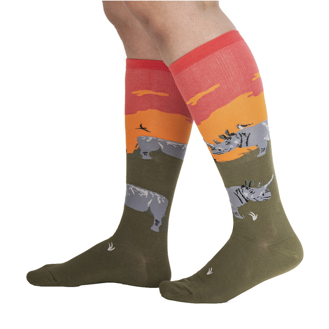 Rhino-Corn - Women's Knee High Socks - Sock It To Me
