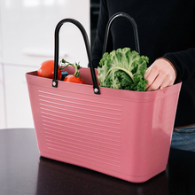 Load image into Gallery viewer, Large Hinza Bag 'Rose Gold' - Green Plastic
