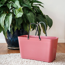 Load image into Gallery viewer, Large Hinza Bag 'Rose Gold' - Green Plastic
