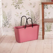 Load image into Gallery viewer, Large Hinza Bag 'Rose Gold' - Green Plastic
