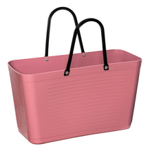 Load image into Gallery viewer, Large Hinza Bag 'Rose Gold' - Green Plastic
