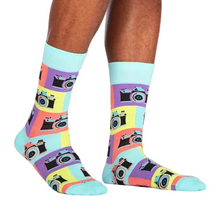 Load image into Gallery viewer, Say Cheese! - Men's Crew Socks - Sock It To Me
