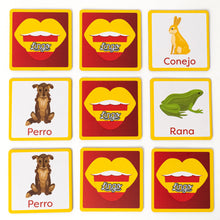 Load image into Gallery viewer, Lingo Spanish Animals Memory Match-It Game
