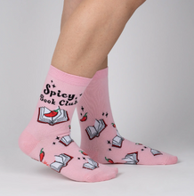Load image into Gallery viewer, Spicy Book - Women's Crew Socks - Sock It To Me
