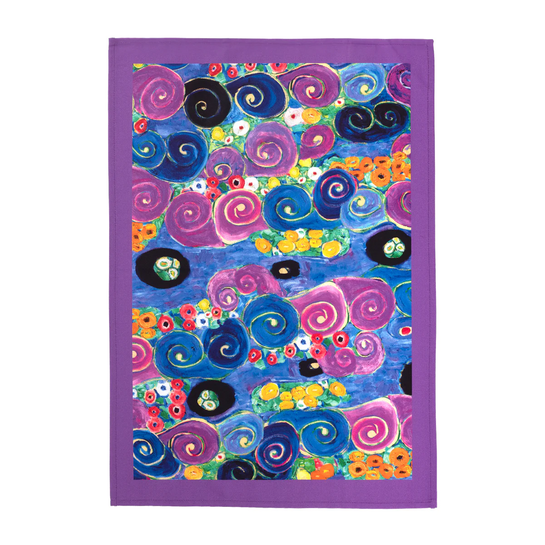 Gustav Klimt Maiden Tea Towel
