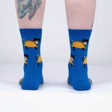 Load image into Gallery viewer, Let's Taco 'bout Cats - Women's Crew Socks - Sock It To Me
