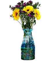 Load image into Gallery viewer, Louis C. Tiffany Iris Landscape - Modgy Expandable Vase
