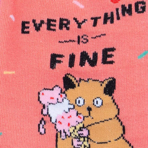Everything Is Fine - Women's Crew Socks - Sock It To Me
