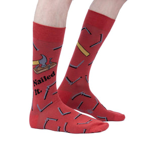 Wood Vibes Only - Men's Crew Socks - Sock It To Me