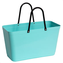 Load image into Gallery viewer, Large Hinza Bag 'Aqua' - Green Plastic

