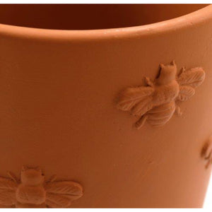 16cm Round Embossed Bee Planter