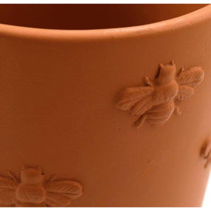 25cm Oval Embossed Bee Planter