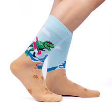 Load image into Gallery viewer, Dinos Gone Wild - Men&#39;s Crew Socks - Sock It To Me
