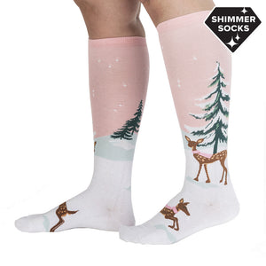 Doe-nt Forget Your Scarf - Women's Knee High Socks - Sock It To Me