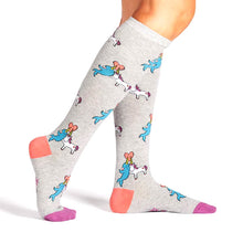 Load image into Gallery viewer, Great Horns Think Alike - Women's Knee High Socks - Sock It To Me
