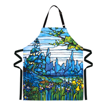 Load image into Gallery viewer, Tiffany Iris Landscape Apron
