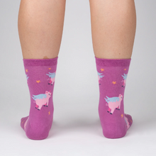 Load image into Gallery viewer, When Pigs Fly - Women's Crew Socks - Sock It To Me
