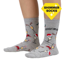 Load image into Gallery viewer, Prosec-Ho-Ho-Ho! - Women&#39;s Crew Socks - Sock It To Me
