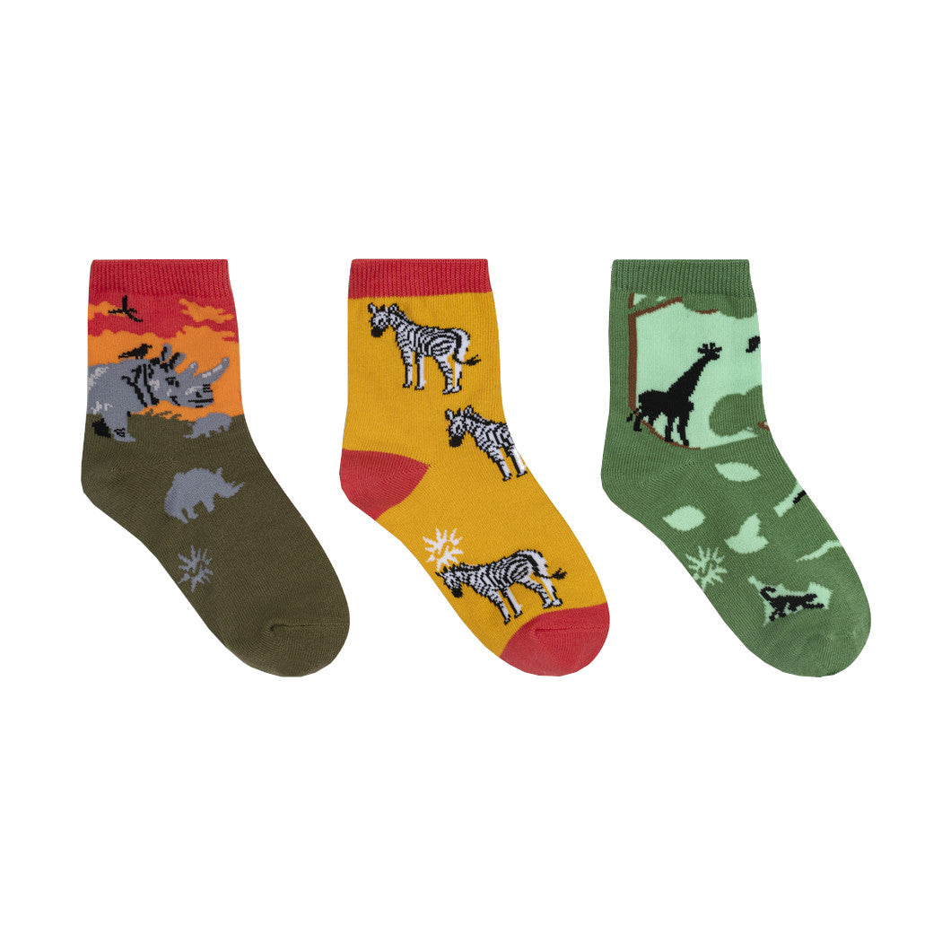 Rhino-Corn Kids Crew Socks Pack of 3 - Sock It To Me
