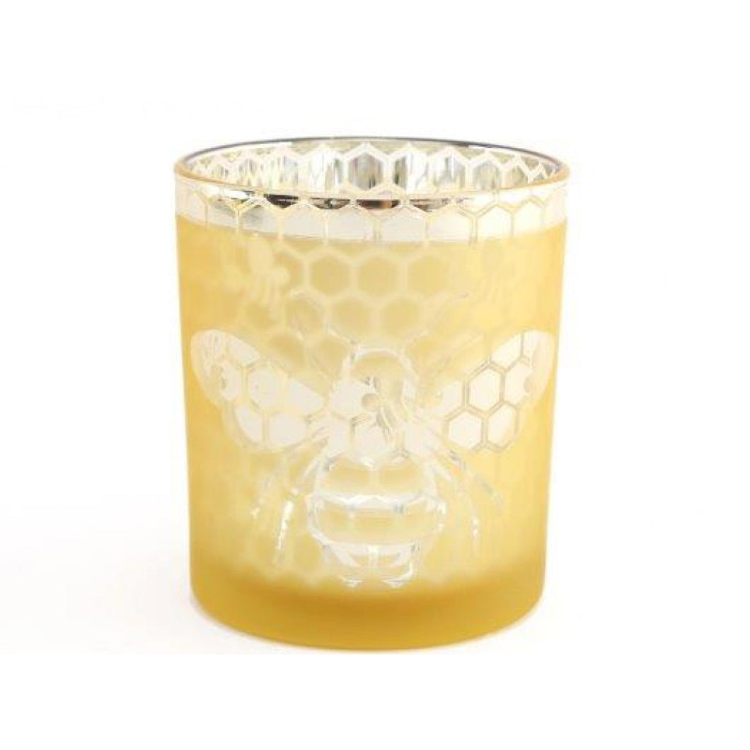 Gold Summer Bee Candle Holder