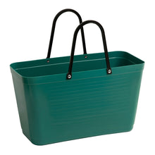Load image into Gallery viewer, Large Hinza Bag 'Dark Green' - Green Plastic
